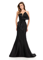 ASHLEYlauren Tight Bow Prom Dress 12279