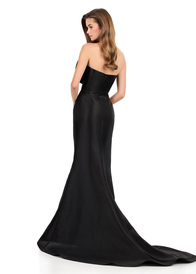 ASHLEYlauren Tight Bow Prom Dress 12279