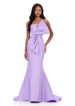 ASHLEYlauren Tight Bow Prom Dress 12279
