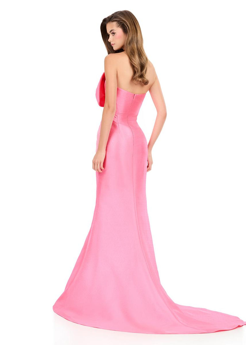 ASHLEYlauren Tight Bow Prom Dress 12279