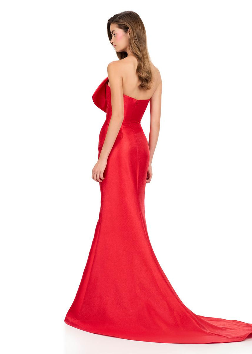 ASHLEYlauren Tight Bow Prom Dress 12279