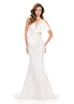 ASHLEYlauren Tight Bow Prom Dress 12279
