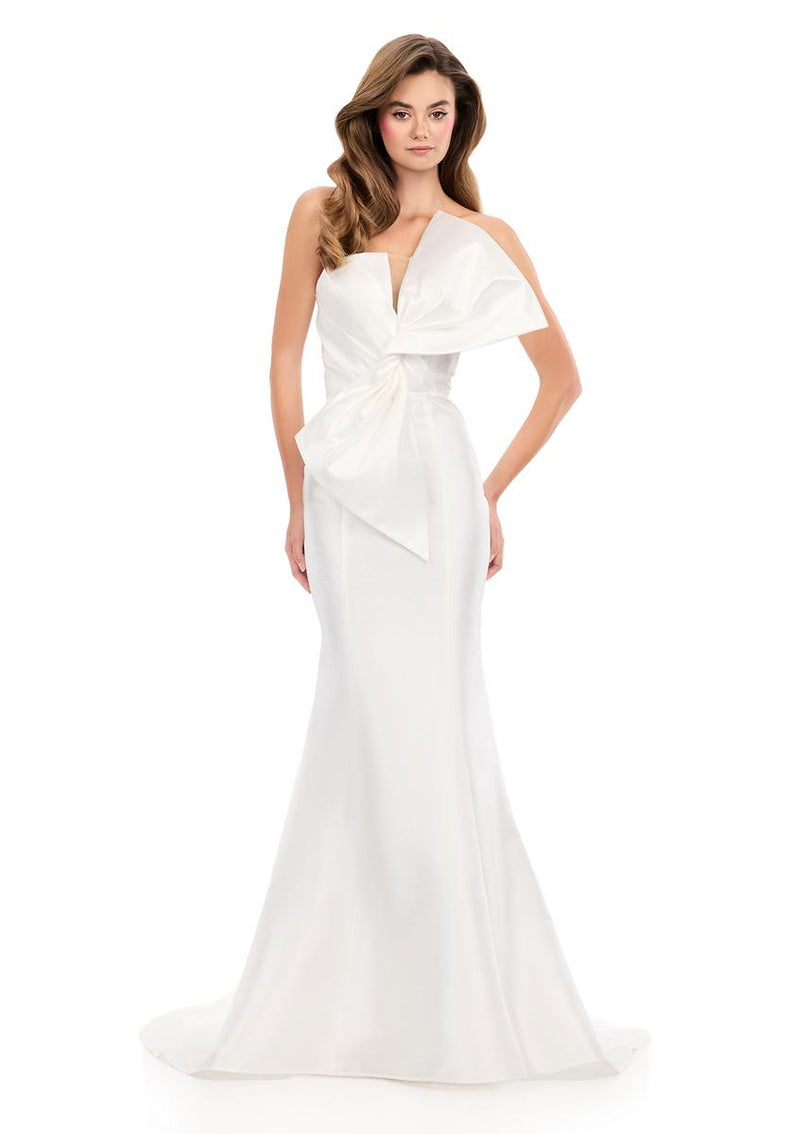 ASHLEYlauren Tight Bow Prom Dress 12279