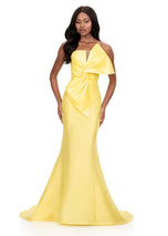ASHLEYlauren Tight Bow Prom Dress 12279