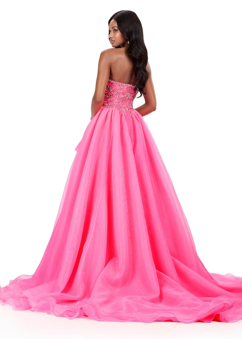 ASHLEYlauren Layered Organza Ball Gown Prom Dress 12281