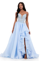 ASHLEYlauren Layered Organza Ball Gown Prom Dress 12281