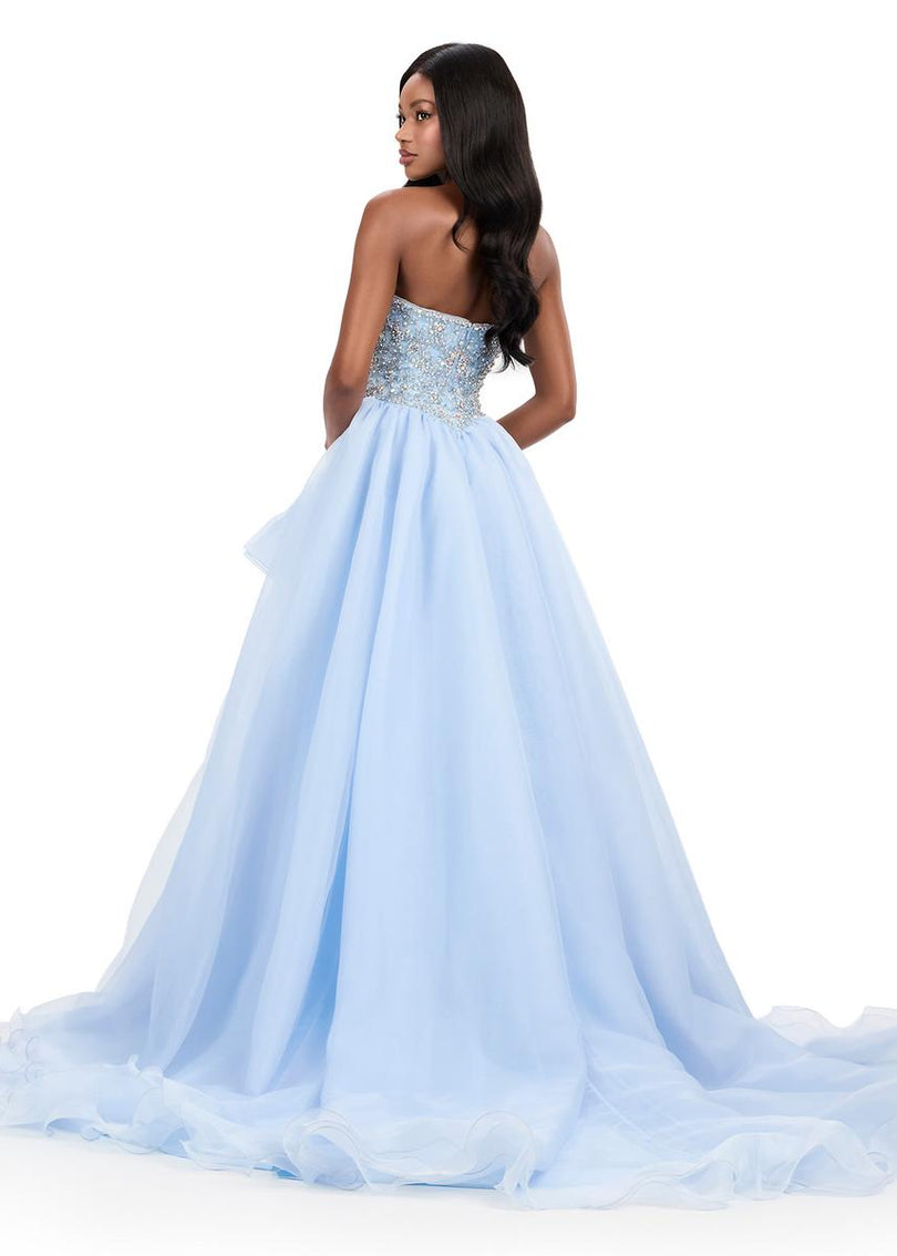 ASHLEYlauren Layered Organza Ball Gown Prom Dress 12281