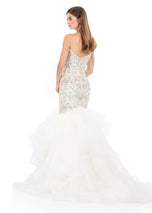 ASHLEYlauren Beaded Fitted Prom Dress 12282