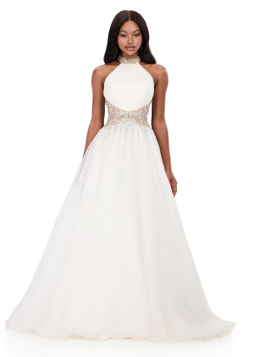 ASHLEYlauren Organza Ballgown Prom Dress 12283