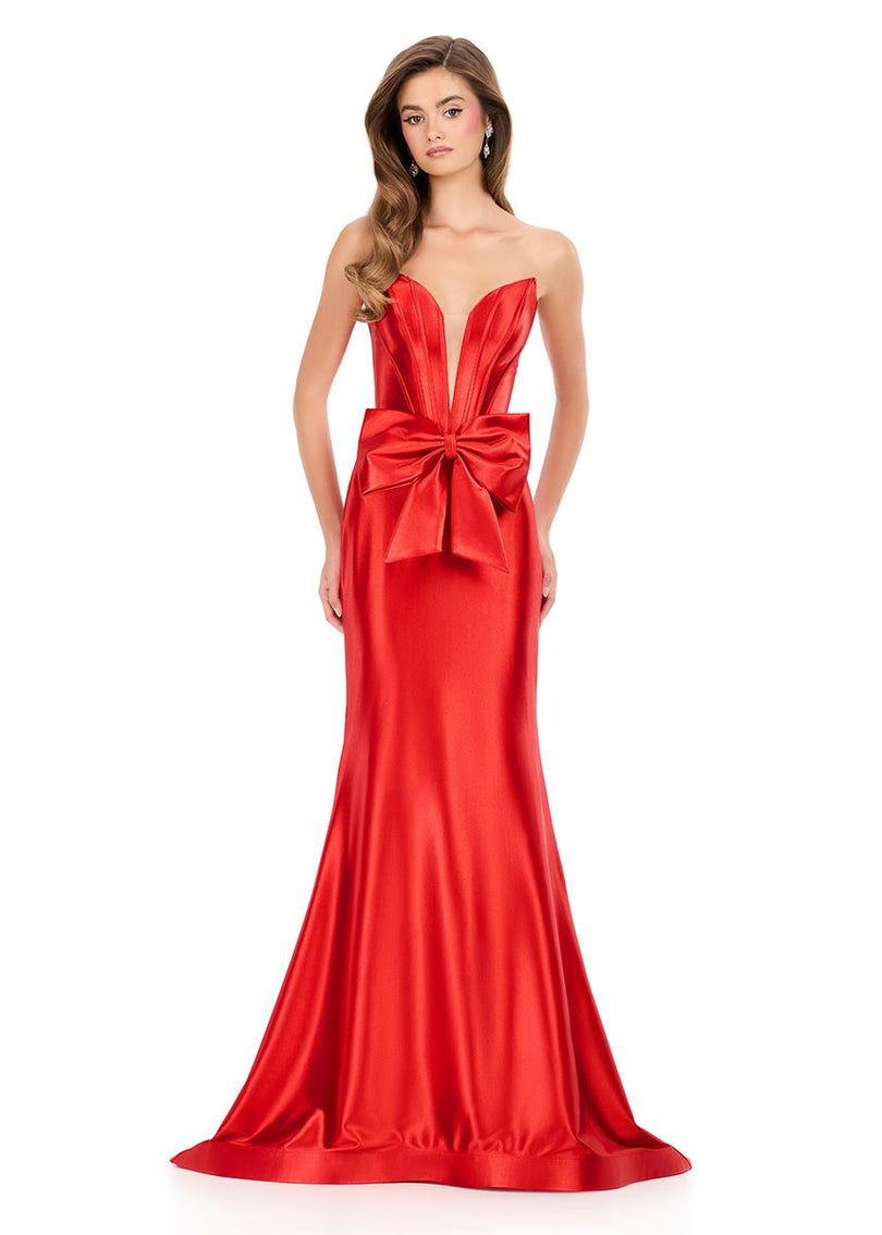 ASHLEYlauren Strapless Sweetheart Prom Dress 12284