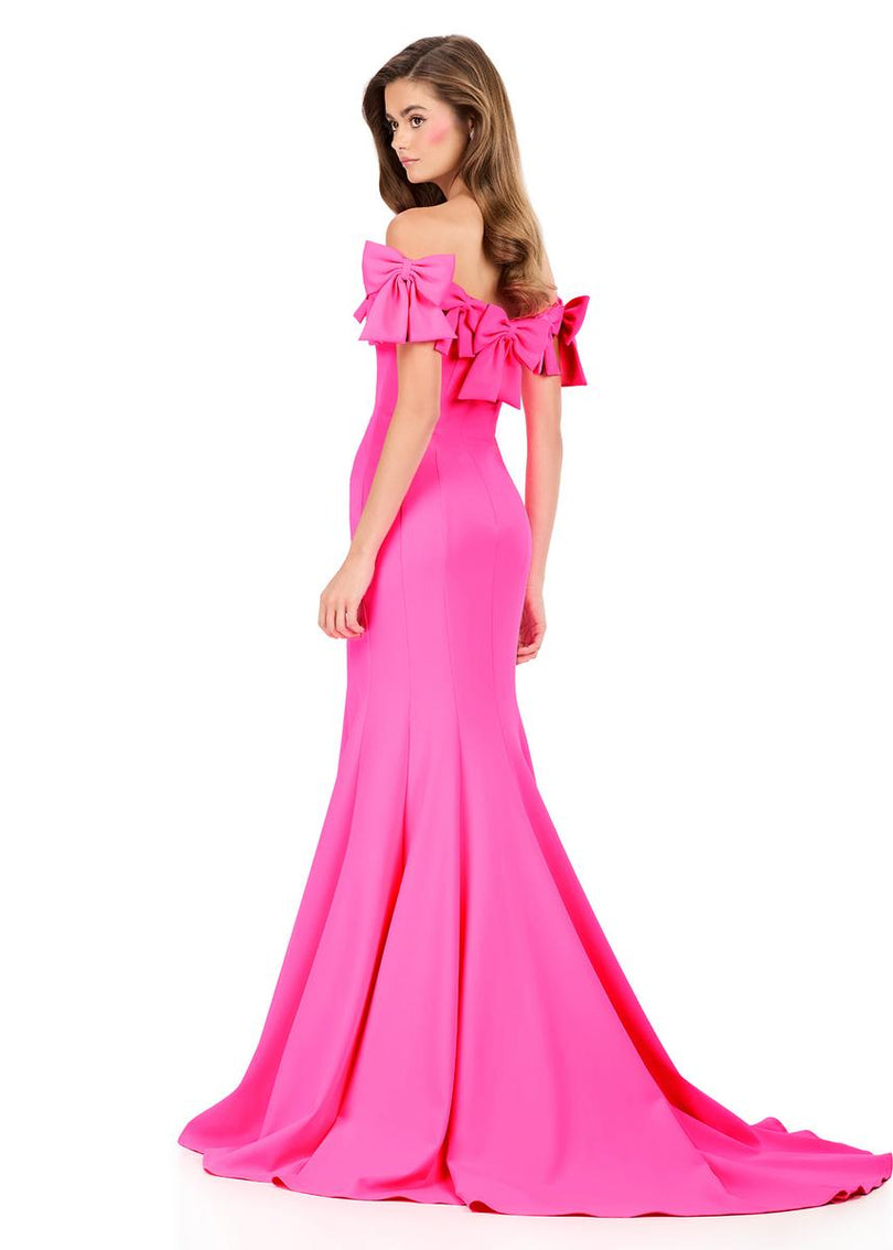 hot pink scuba dress Giovanna D1680 Scuba Dress -HP