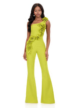 ASHLEYlauren 3D Floral Jumpsuit 12290
