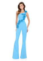 ASHLEYlauren 3D Floral Jumpsuit 12290