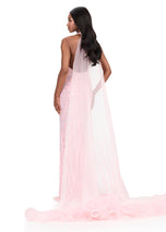 ASHLEYlauren Ruffle Hem Cape 12293