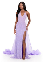 ASHLEYlauren Ruffle Hem Cape 12293
