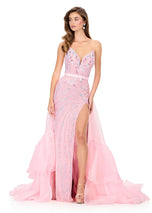 ASHLEYlauren Ruffle Overskirt 12294