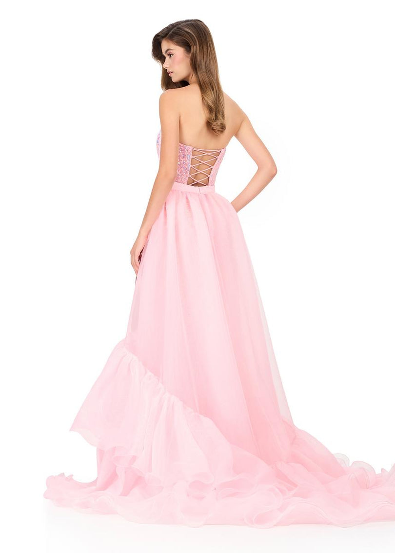ASHLEYlauren Ruffle Overskirt 12294