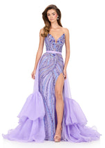ASHLEYlauren Ruffle Overskirt 12294