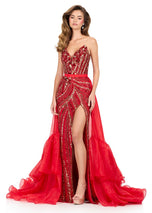 ASHLEYlauren Ruffle Overskirt 12294