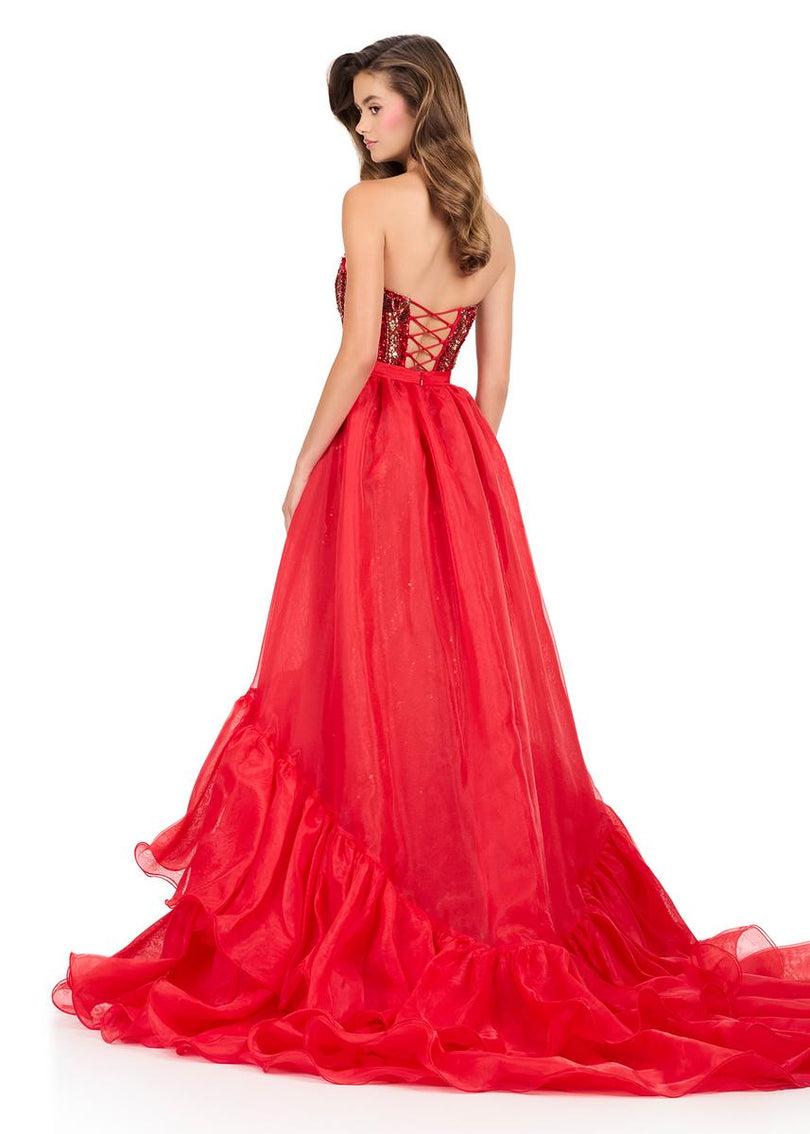 ASHLEYlauren Ruffle Overskirt 12294