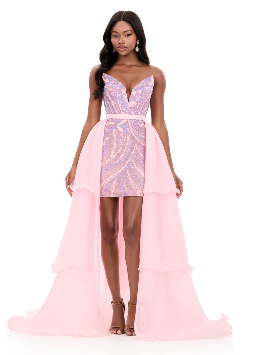 ASHLEYlauren Organza Overskirt 12295