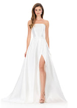 ASHLEYlauren Strapless Mikado Prom Dress 12297