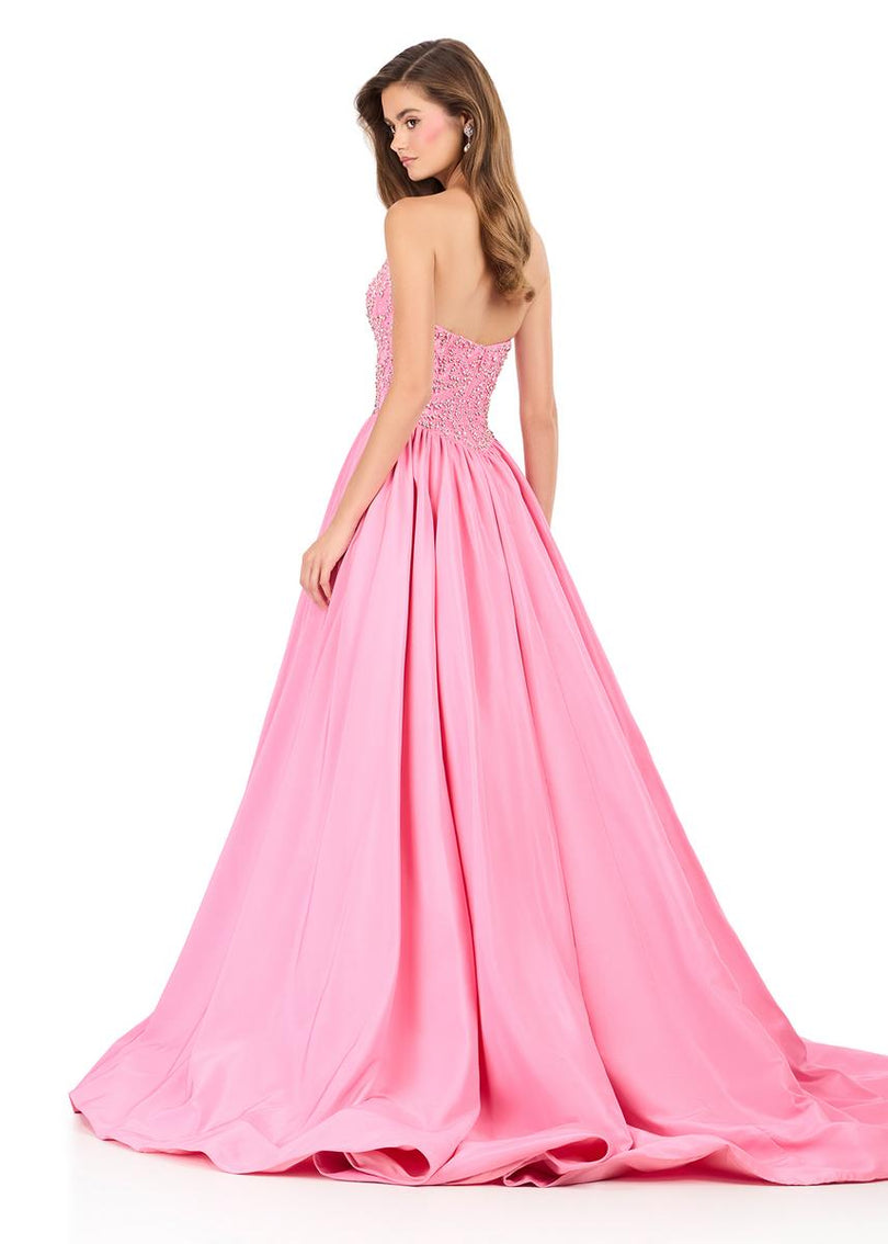 ASHLEYlauren Taffeta Prom Dress 12298