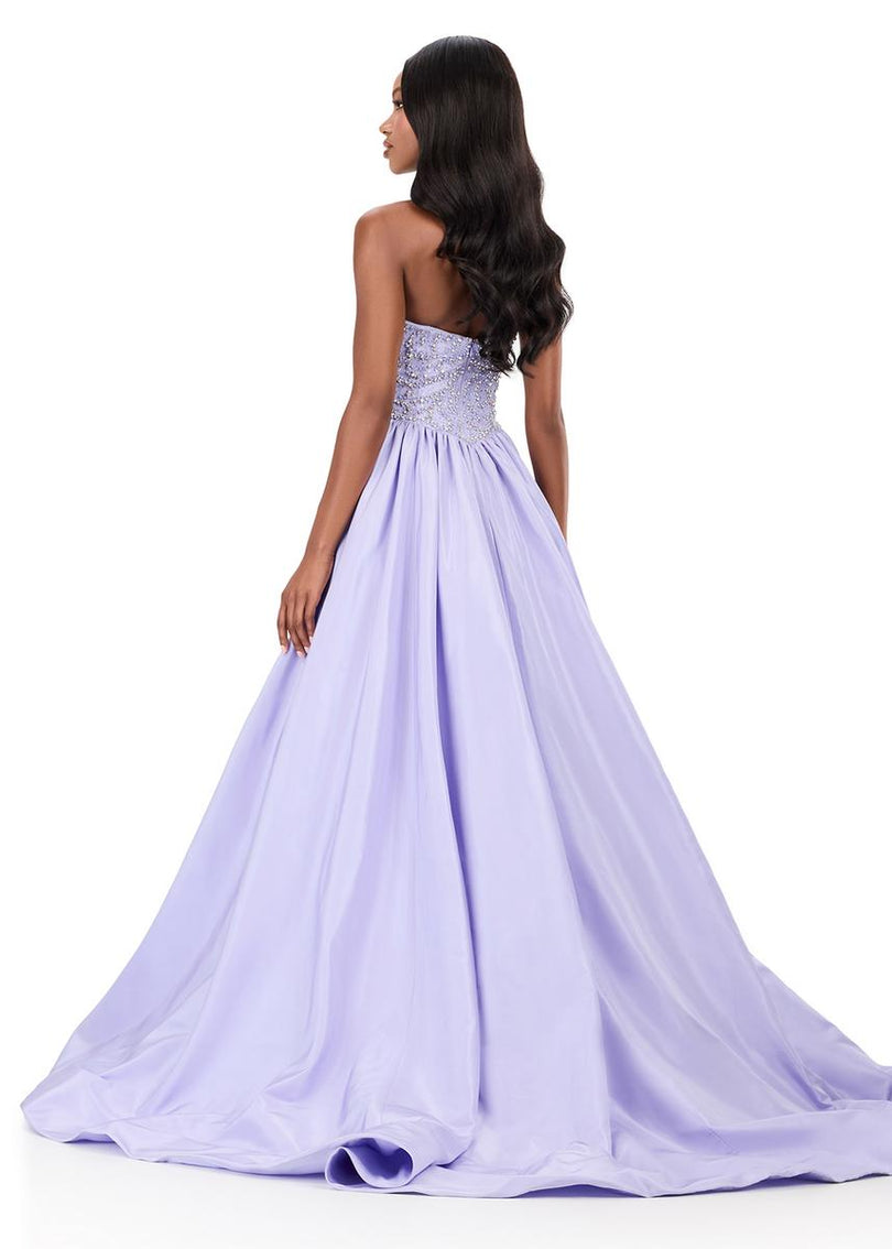 ASHLEYlauren Taffeta Prom Dress 12298
