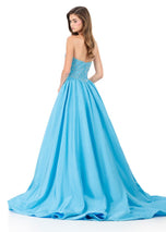 ASHLEYlauren Taffeta Prom Dress 12298