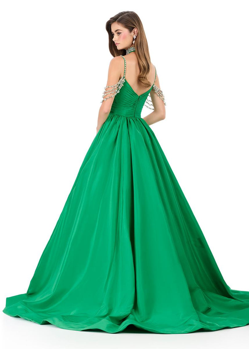 ASHLEYlauren Embellished Prom Dress 12300