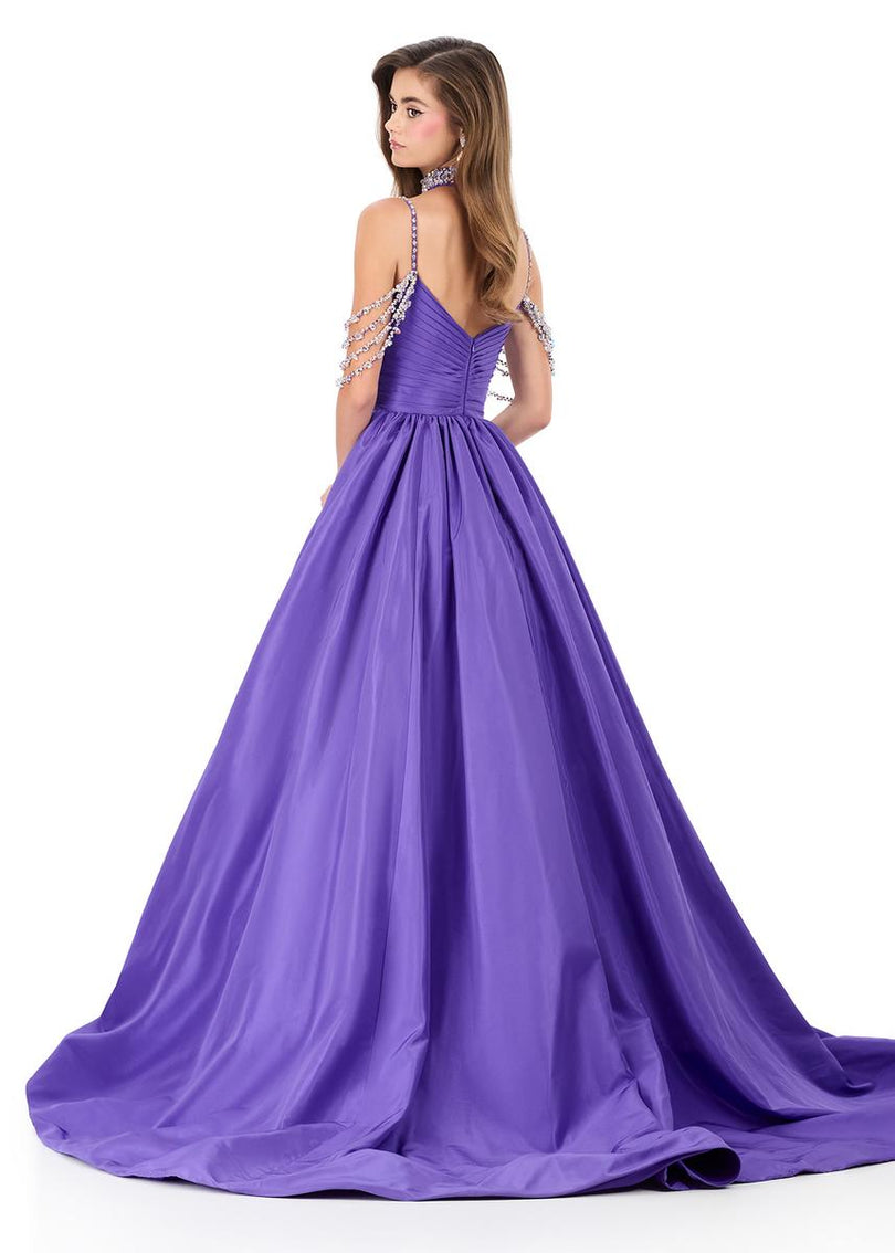 ashley lauren purple prom dress Ashley Lauren Style 12230 Long Prom Dress Pageant Formal Evening Gown