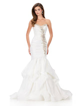 ASHLEYlauren Ruched Mermaid Prom Dress 12301