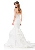 ASHLEYlauren Ruched Mermaid Prom Dress 12301
