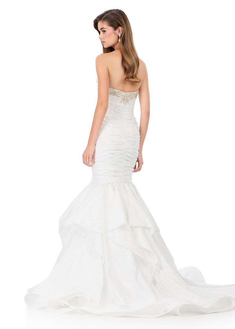 ASHLEYlauren Ruched Mermaid Prom Dress 12301