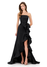 ASHLEYlauren Taffeta Ruffle Prom Dress 12309