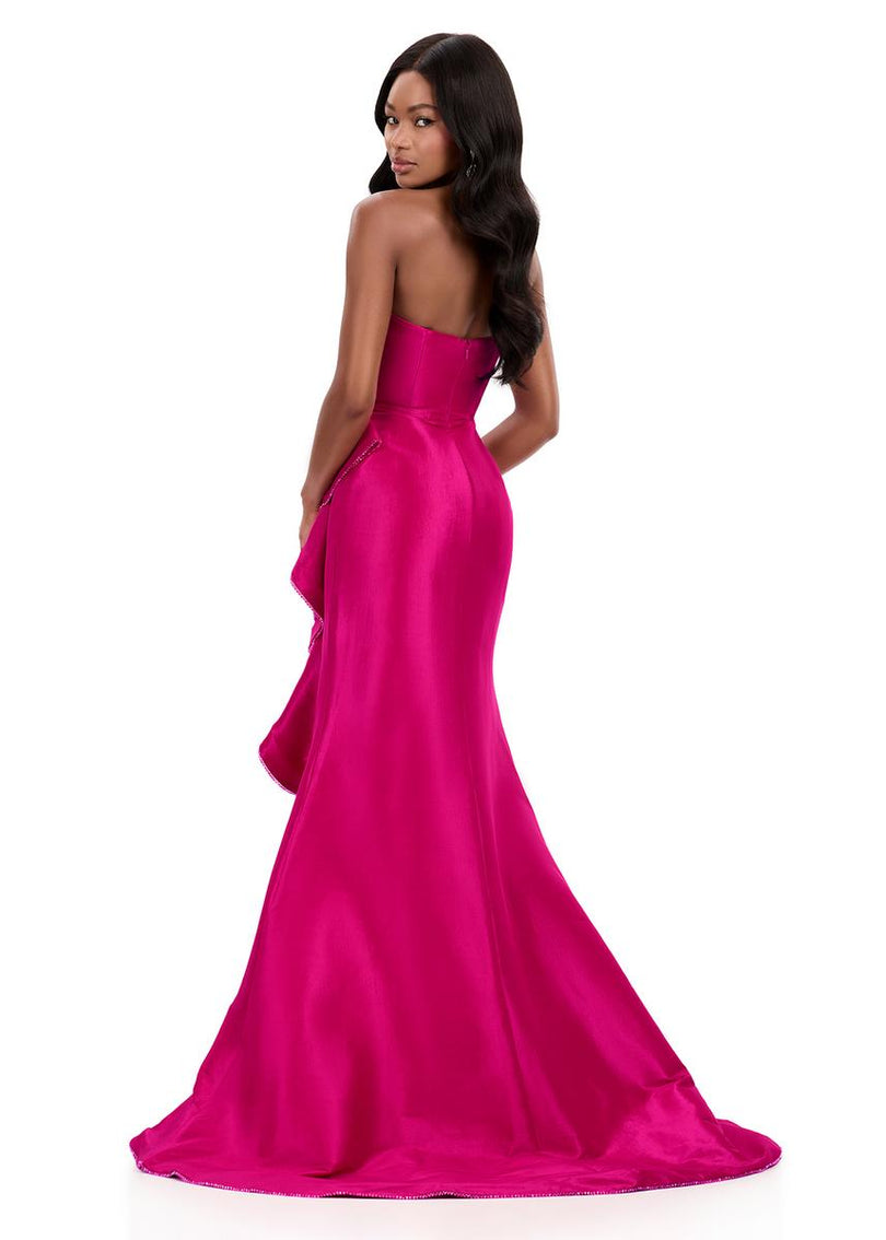 ASHLEYlauren Taffeta Ruffle Prom Dress 12309