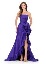 ASHLEYlauren Taffeta Ruffle Prom Dress 12309