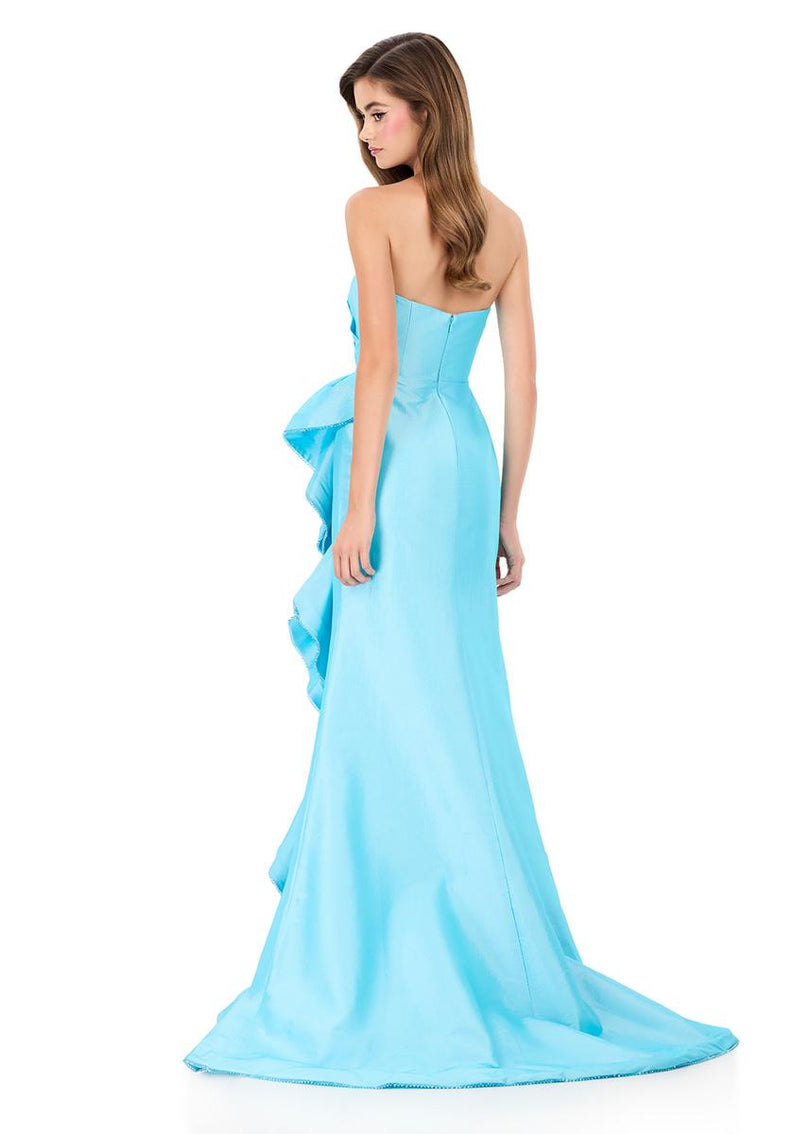 ASHLEYlauren Taffeta Ruffle Prom Dress 12309