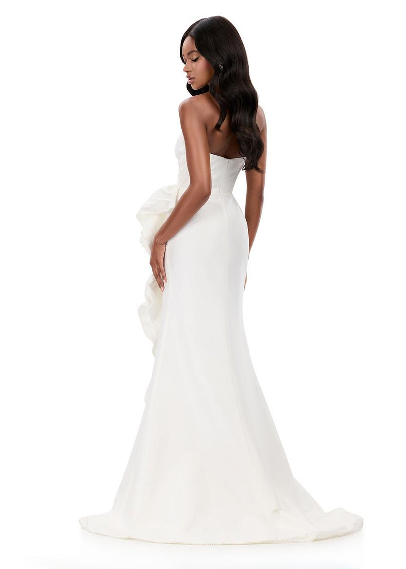 ASHLEYlauren Taffeta Ruffle Prom Dress 12309