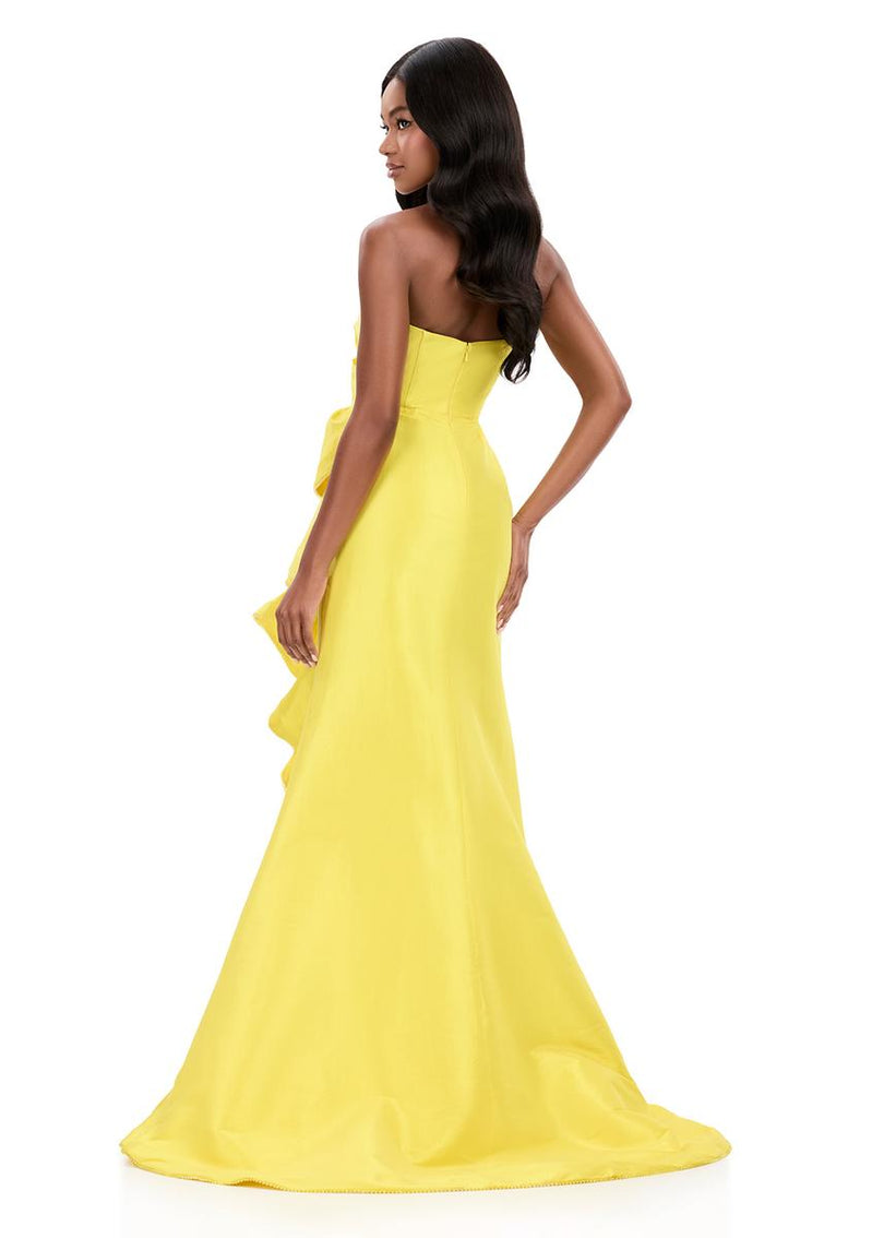 ASHLEYlauren Taffeta Ruffle Prom Dress 12309