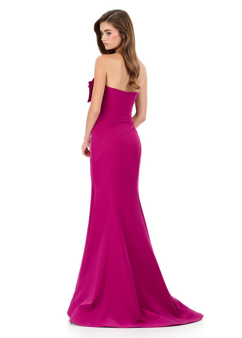 ASHLEYlauren Embellished Bow Tight Prom Dress 12311