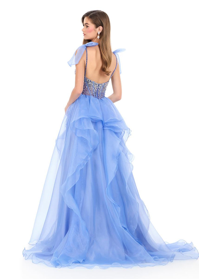 ashley lauren blue prom dress ASHLEYlauren Style 12230
