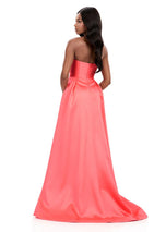 ASHLEYlauren Strapless Bow Ballgown Dress 12313