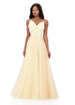 ASHLEYlauren Organza Bow Ballgown 12314