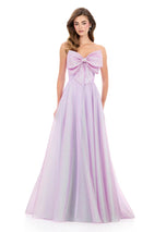 ASHLEYlauren Organza Bow Ballgown 12314