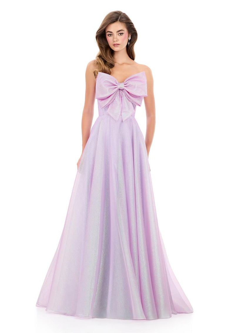 ASHLEYlauren Organza Bow Ballgown 12314