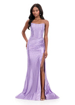 ASHLEYlauren Beaded Corset Prom Dress 12356