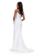 ASHLEYlauren Beaded Corset Prom Dress 12356