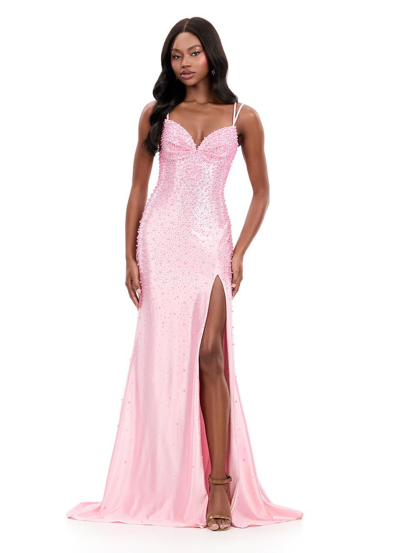 ASHLEYlauren Lace-up Open Back Prom Dress 12357 ASHLEYlauren Lace-up Open Back Prom Dress 12357