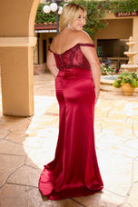 Curvy by Primavera Off The Shoulder Prom Dress 14107